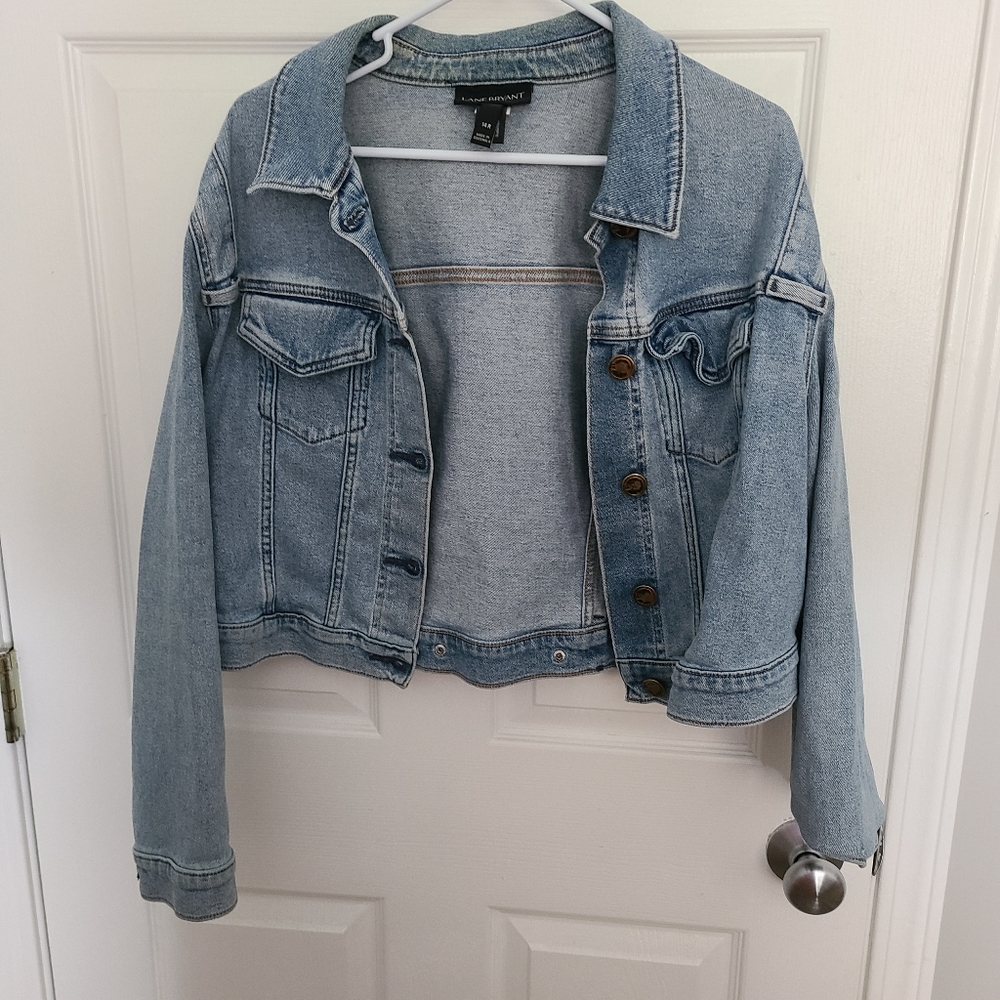 Lane Bryant Cropped Jean Jacket